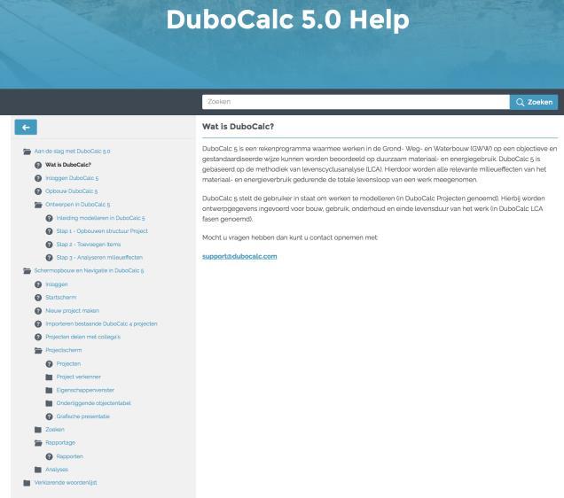 Figuur 7: DuboCalc - Het