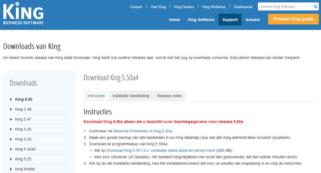 P a g i n a 88 BIJLAGE IV: FACTUREN BLOKKEREN IN KING In Factuur2King 2.0 is het mogelijk om verwerkte facturen direct in King te blokkeren.