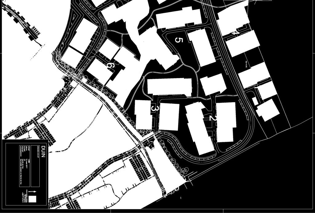 Lay-out Noorderduin vlek 3 en 4 van ontwikkellocatie DUIN te