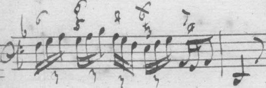 Links: partij Violoncello; rechts: partij Continuo (klavecimbel). 4.