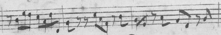 Het ligt daarom voor de hand dat de violonist hieruit meespeelde, mogelijk samen met de klavecinist. Facs. 11. BWV 97, deel 1, m. 89-91, partij Continuo.