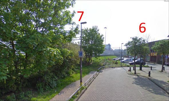 In het plan zijn de grote bomen direct langs de straat gehandhaafd. Afstemming tussen ProRail en de gemeente Utrecht is daarom noodzakelijk.