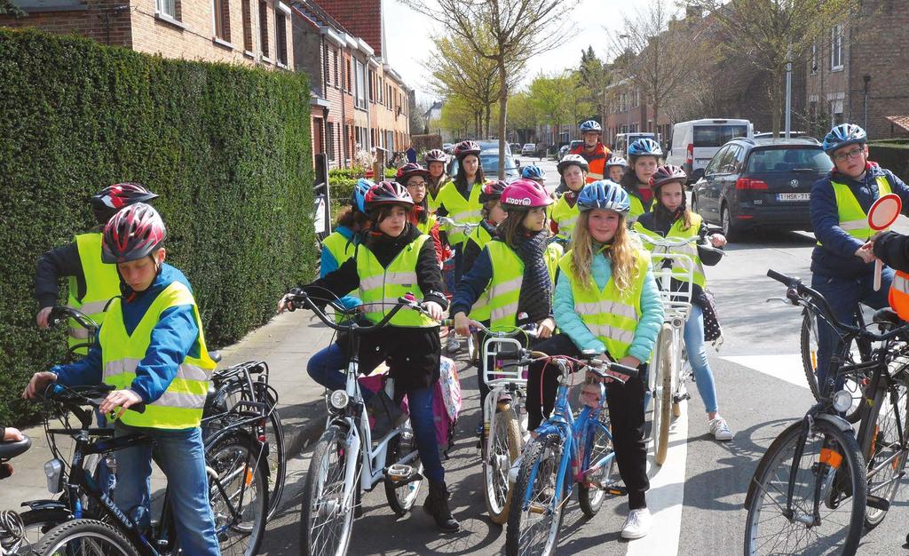 Evaluatie fietsproef in het verkeer langs de vero Een eerste mogelijke evaluatie kan via een klas(kring)gesprek gebeuren.