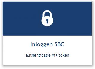 7 Inloggen SBC - Authenticatie via token Omdat de 2-weg authenticatie via een token in dit geval wordt uitgevoerd, is het met deze