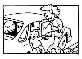 8.5 Leerlingvervoer door hulpouders Onze school hanteert de wettelijke voorschriften voor het gebruik van autogordels en/of stoelverhogers in personenauto s: Voorin: Kinderen van 1.