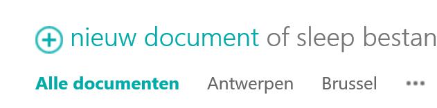 Wanneer je in de kolom Gewijzigd filtert op aflopend dan komen alle recentste documenten bovenaan. In de laatste kolom noteren we de datum van de vergadering waarbij sommige documenten horen. 4.6.2.