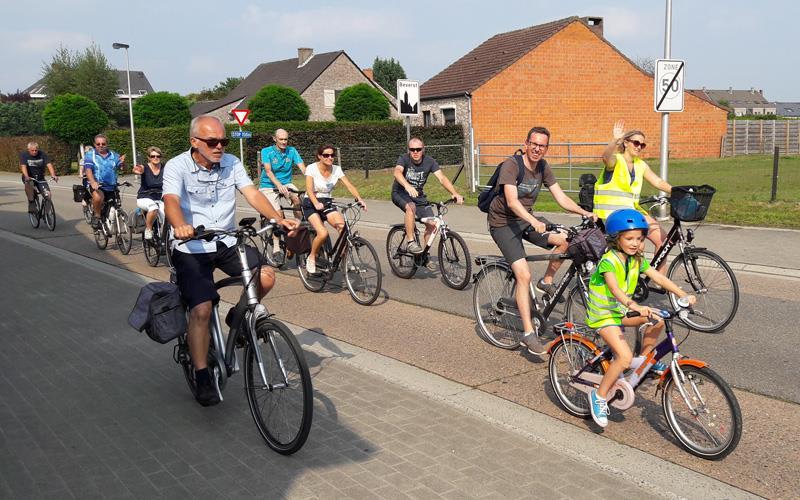 Gezinsfietstocht zondag 27 augustus Prachtig weer en een