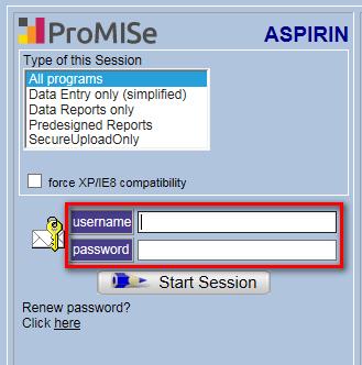 De ASPIRIN ProMISe website is bereikbaar via www.msbi.