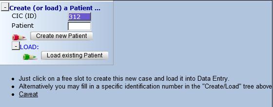 Patient selecteren (laden) U kunt op twee manieren een patient selecteren. Manier 1 Klik in de index met de rechter muisknop op de het Patient nummer (grijze vakje) van de patiënt die u wilt laden.