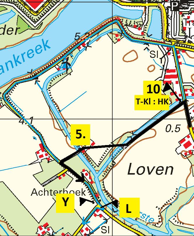 Om links af te slaan, stond hier de controle 10 met de tekst: T-Kl : HK.