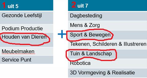 Ik ben er uit. Ik wil breed opgeleid worden.