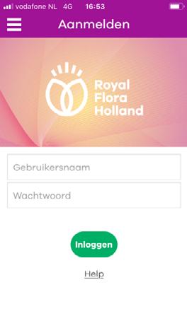 3. Inloggen op de App U opent de App en logt in onder uw gebruikersaccount.