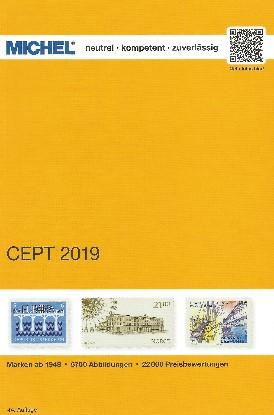 Boekbespreking door Henk P. Burgman (AIJP) Titel: Michel CEPT 2019 In deze MICHEL catalogus vindt de verzamelaar de gemeenschappelijke Europese uitgaven van de bij het CEPT aangesloten leden.