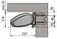 Dit is een los aluminium component dat boven het scherm geplaatst moet worden, deze wordt in zijn geheel door PBS voorbereid zodat het een plug en play systeem is.