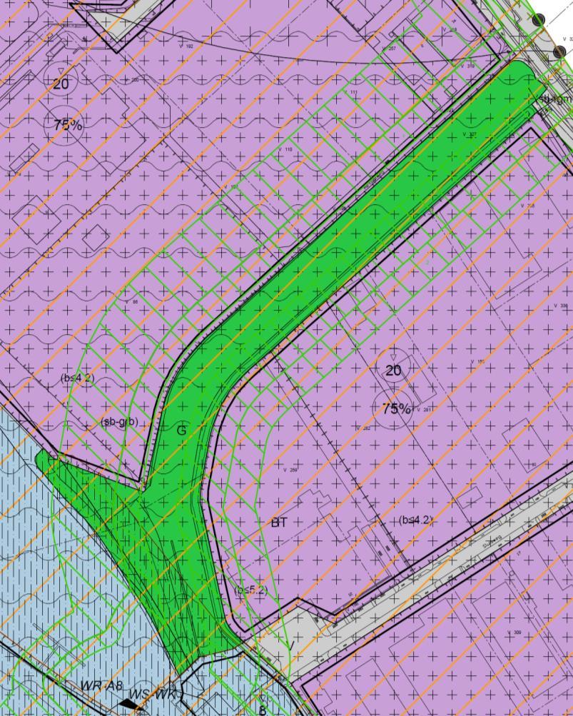 Bestemmingen Groen Functies: Groen, water, bruggen,