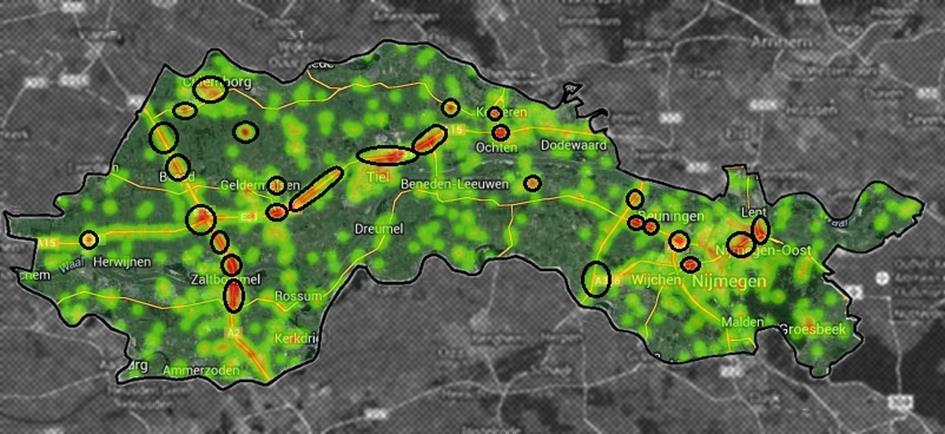 Uitgangspunt hulpverleningsvoertuig In de buurt van hotspots