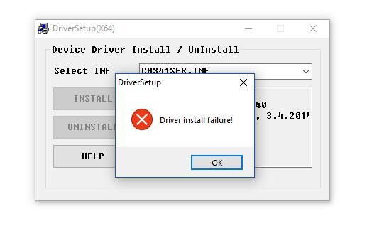 Het kan in sommige gevallen voorkomen dat de Installer aangeeft dat de installatie is mislukt. Probeer dan toch of de Module verbonden kan worden.
