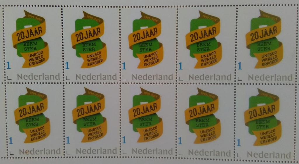 VISIT VISIT Beemster 20 jaar postzegels Verkrijgbaar