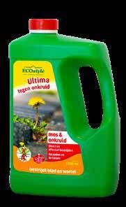 Ultima tegen onkruid & mos Bestrijdt van blad tot en met de wortel