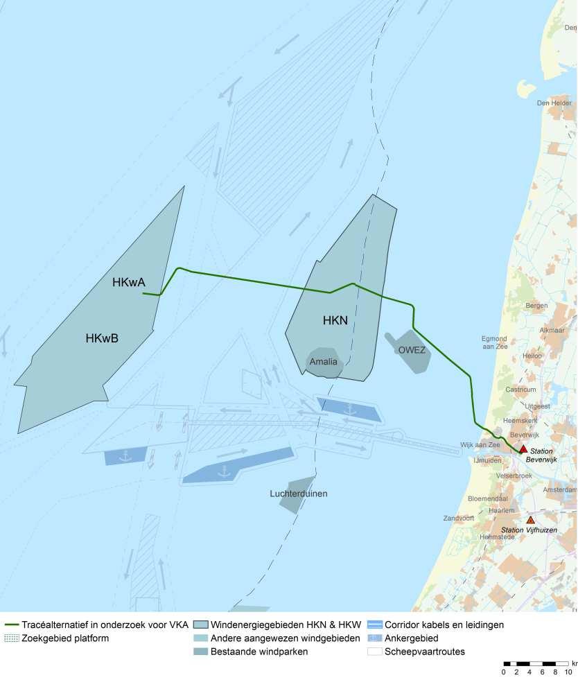 Relatie met Hollandse Kust (noord) en (west Alpha) Hollandse Kust (noord) is onderdeel van de routekaart 2023.