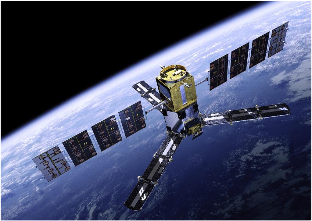 HOOFDSTUK 2. Passieve microgolfwaarnemingen van bodemvocht Figuur 2.1: De SMOS-satelliet (Mecklenburg et al., 2016).