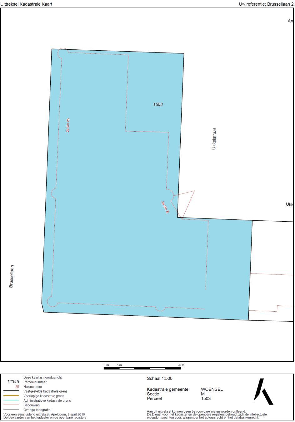 Kadastrale kaart Bestemmingsplan Het bestemmingsplan is te raadplegen op www.ruimtelijkeplannen.