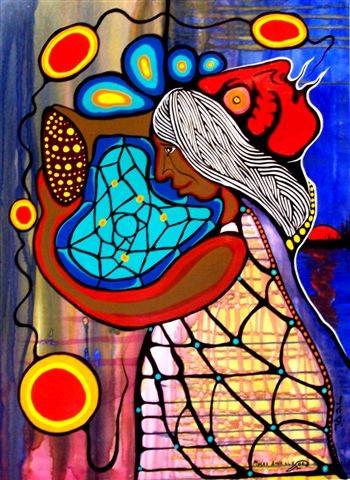 van Ojibwe Medicine (Woodland) Painter Moses