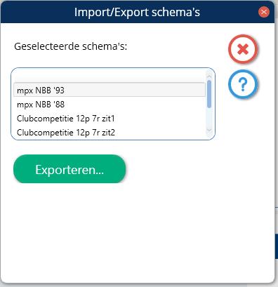 188 Hoofdstuk 10: Schema's in het NBB-Rekenprogramma Als u op de exporteren knop drukt kunt u aangeven waar u de bestanden naar toe wil exporteren. Voor elk geselecteerd schema komt er een apart.