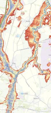 Verdeelwerk Loon worden inundaties in beekdal beperkt Bij lage afvoer alles naar Loonerdiep Regulier zomer maximaal 2m 3 /sec Regulier winter maximaal 3 m 3 /sec Beheersing waterstanden door: