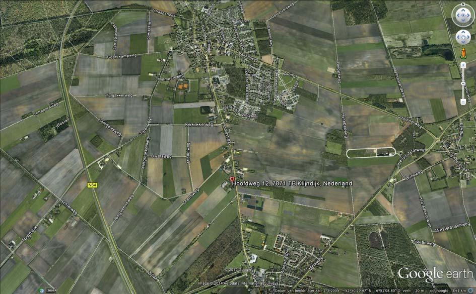 Hoofdweg 12 te Klijndijk 3 OMSCHRIJVING PLANGEBIED EN OMGEVING Het plangebied ligt tussen Odoorn en Klijndijk, op circa 5 kilometer ten noorden van Emmen.