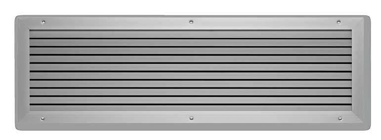 X X testregistrierung Zichtdicht wandrooster van aluminium met vaste horizontale lamellen Serie Zichtdicht overstroomrooster van aluminium met vaste horizontale lamellen Wandrooster met lamellen in