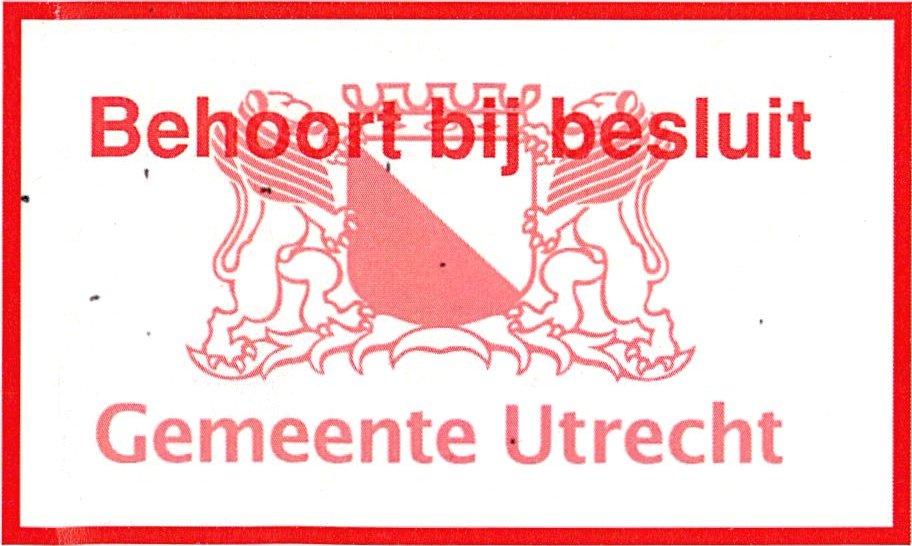 m - Google My Maps pagu Behoort bij besluit van Burger eester en Wethouders van Utrecht d.d. Nr.