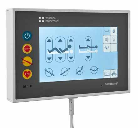 Dankzij het 7 -lcd-touchscreen is het gelukt om voor de verpleegkundigen de veelheid aan functies in overzichtelijke menu s te rangschikken,