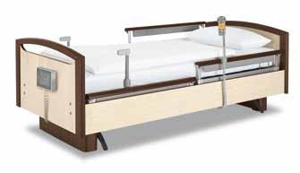 Het bed beschikt standaard over een accu. Alle noodgevalfuncties zijn ook bij een van het lichtnet losgekoppeld bed geactiveerd.