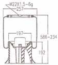 Luchtbalg - 1T66D-10,8 BPW Firestone 1T66D-10,8 W01-M58-8966 LB