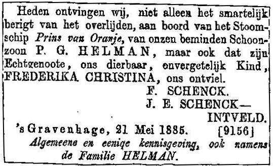 s. Wilis vanuit Batavia naar Rotterdam vertrokken 17 april 1907, medeoprichter van Hôtel Berglust te Tjimahi 27