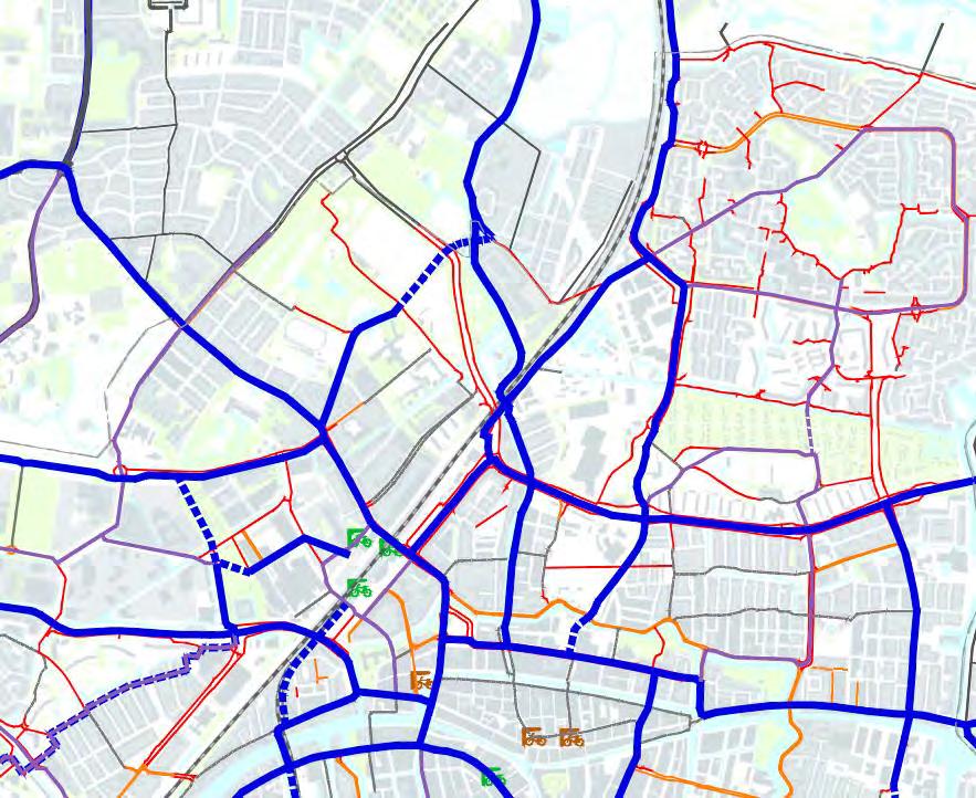 Gemeente Leiden / Oegstgeest Verkeersonderzoek brug Poelgeest centrum van Leiden naar het Plassengebied en de Boterhuispolder is de verbinding Leiden noord een ontbrekende schakel in deze fietsroute.