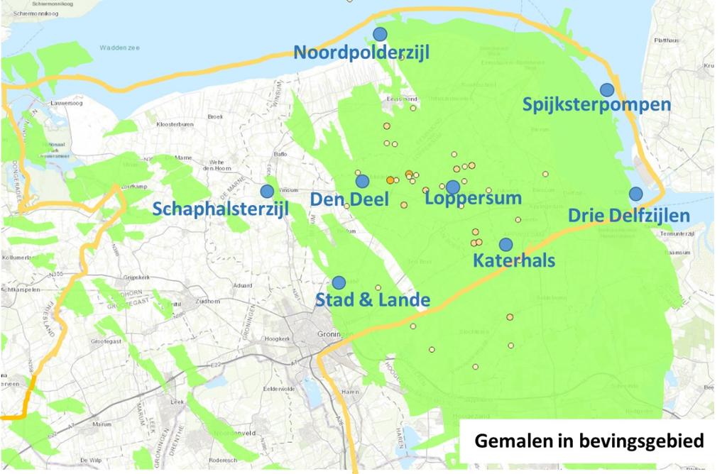 2.1 Watersysteem Keringen De keringen van Noorderzijlvest zijn onder te verdelen in de Primaire Water Keringen (PWK) en de Regionale Water keringen (RWK). PWK NZV beheert 65,8 km primaire kering, ca.