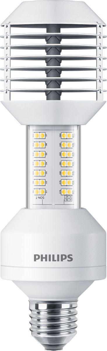 De Philips TrueForce LED Public verlichting brengt de LEDvoordelen van energie-efficiëntie en lange levensduur binnen het bereik van HID-vervangers en levert onmiddellijk besparingen op bij een lage