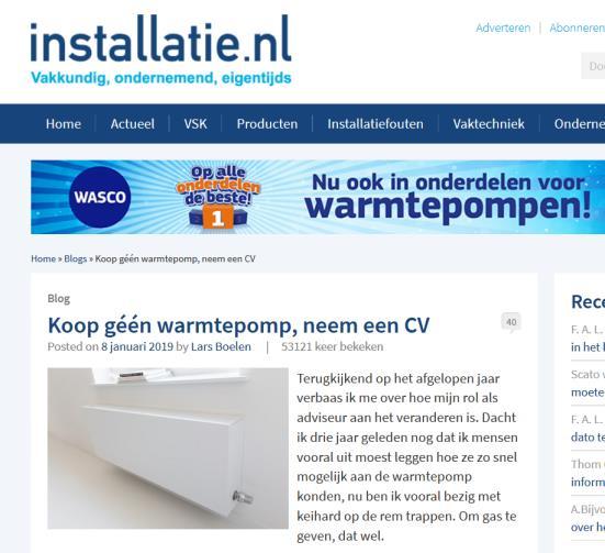 Warmtepompen en certificering (3) Ik werk met warmtepompen waarom zou ik persoonlijk