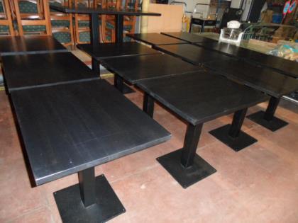 TAFELS 2-PERSOONS 12 STUKS : Uiterst stevige & solide RESTO TAFELS voor bistro,