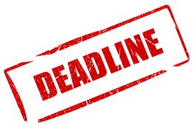 Eerste deadline Vanaf de 2 de maandag van het academiejaar tot en met 1 oktober.