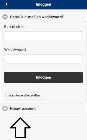 Open de We Work Safe app. Het scherm ziet er als volgt uit (zie figuur 3).