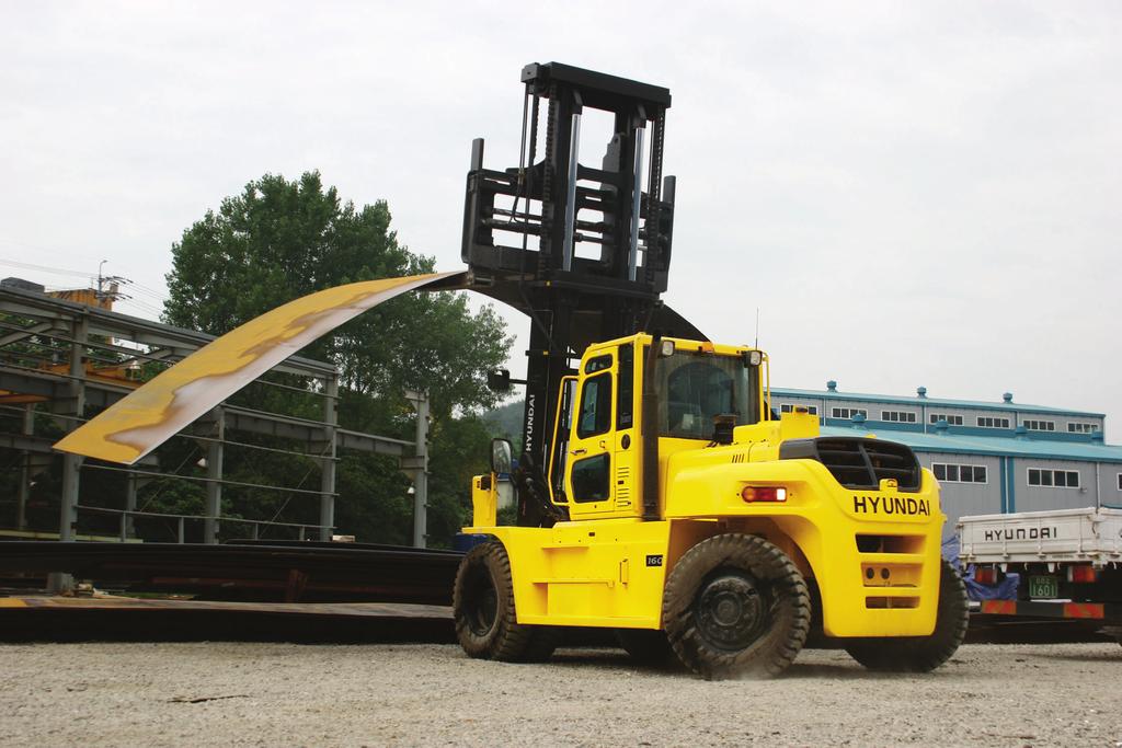 Vorkheftruck Excellent model NIEUW criterium voor grote vorkheftrucks Hyundai introduceert een nieuw gamma diesel vorkheftrucks uit de