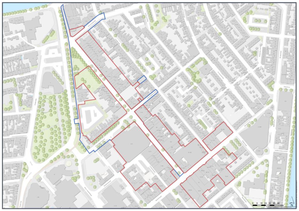 Begrenzing Het plangebied Koningstraat / Spoorstraat kan worden verdeeld in 2 deelgebieden.