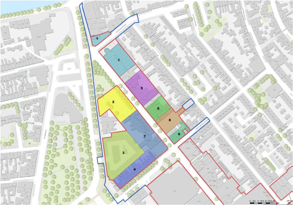 Afbeelding 2:voorgestelde clusterindeling in deelgebied A Beleidskaders Voor het plangebied zijn de volgende beleidskaders van toepassing: - Structuurplan Stadshart Den Helder 2020 (2005) -
