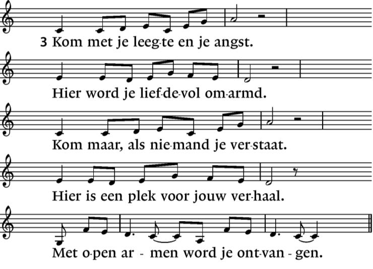 Hij zei tegen hen: Vandaag hebben jullie deze schrifttekst in vervulling horen gaan.