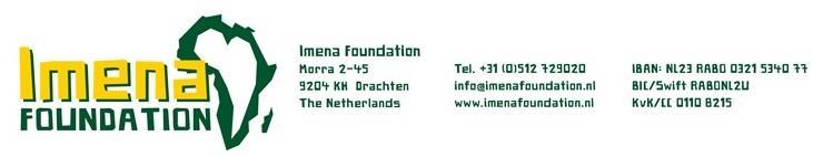 6. Verkoop van prentenboek Stichting Imena Foundation hanteert het volgende systeem voor het uitvoeren van de order: 6.