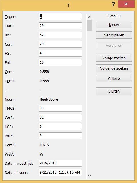 Hier wordt gebruik gemaakt van zgn tabellen in Excel. Excel geeft hier standaard een Amerikaans schrijfwijze.