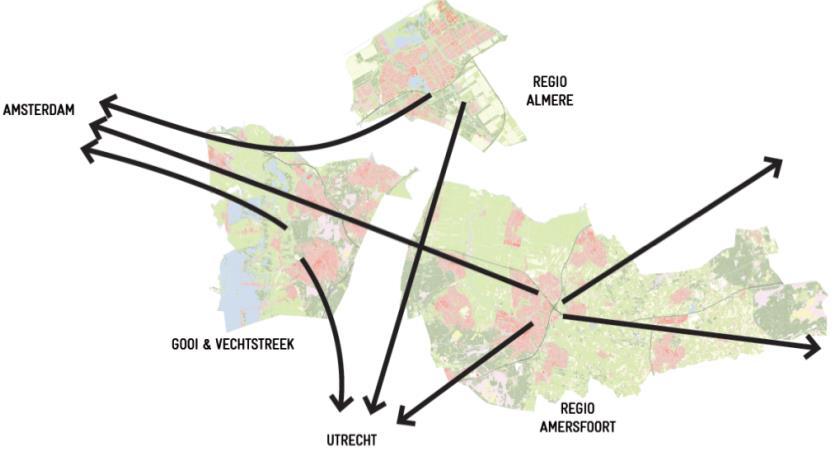 Opgaven Toekomst woon-werk regio Gooi en Vechtstreek kenmerkt zich van oudsher als een typische woon-werk regio.